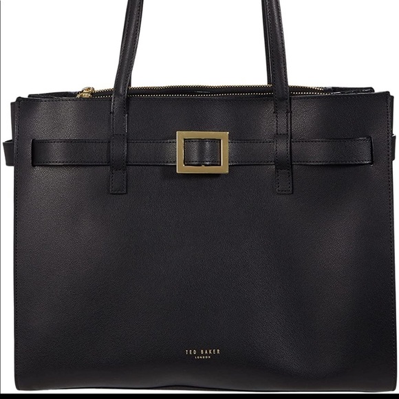 Ted Baker London buckle large tote bag, black emillyy NEW - Picture 14 of 16